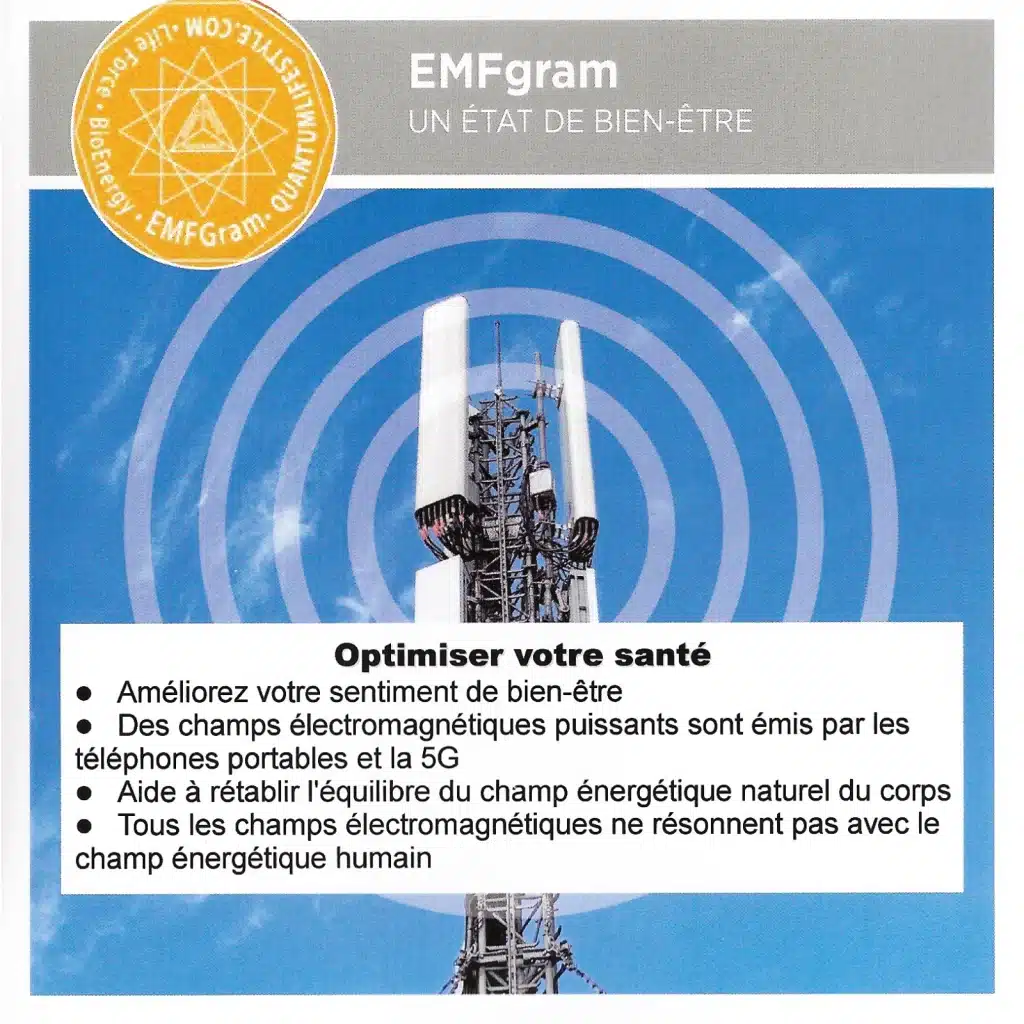 EMFgram protège contre les nuisances des portées magnétiques des appareils ou antennes